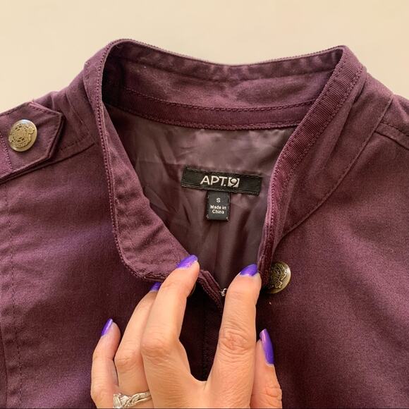 Via Penny Lane Reworked Apparel | Diana Ross Graphic Purple Blazer Jacket - Picture 4 of 9